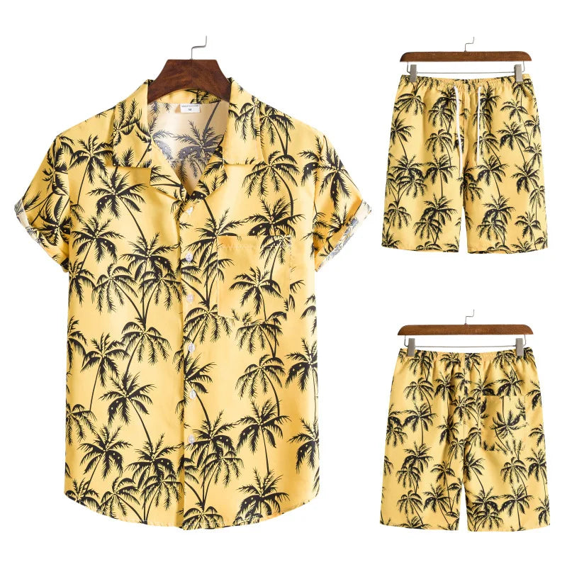 Stylish fit men beach shorts set